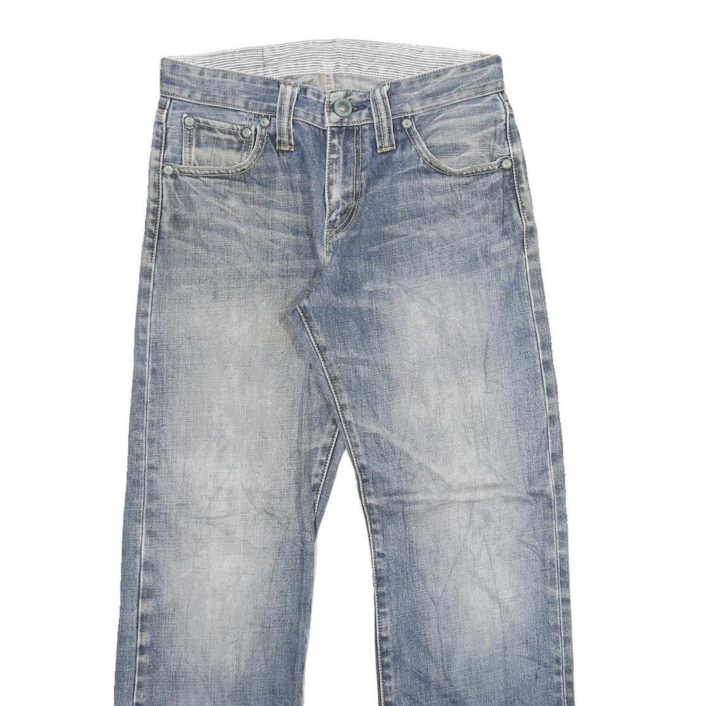 LEVI'S Womens Blue Regular Straight Denim Medium W28 L27 Jeans Casual Fit