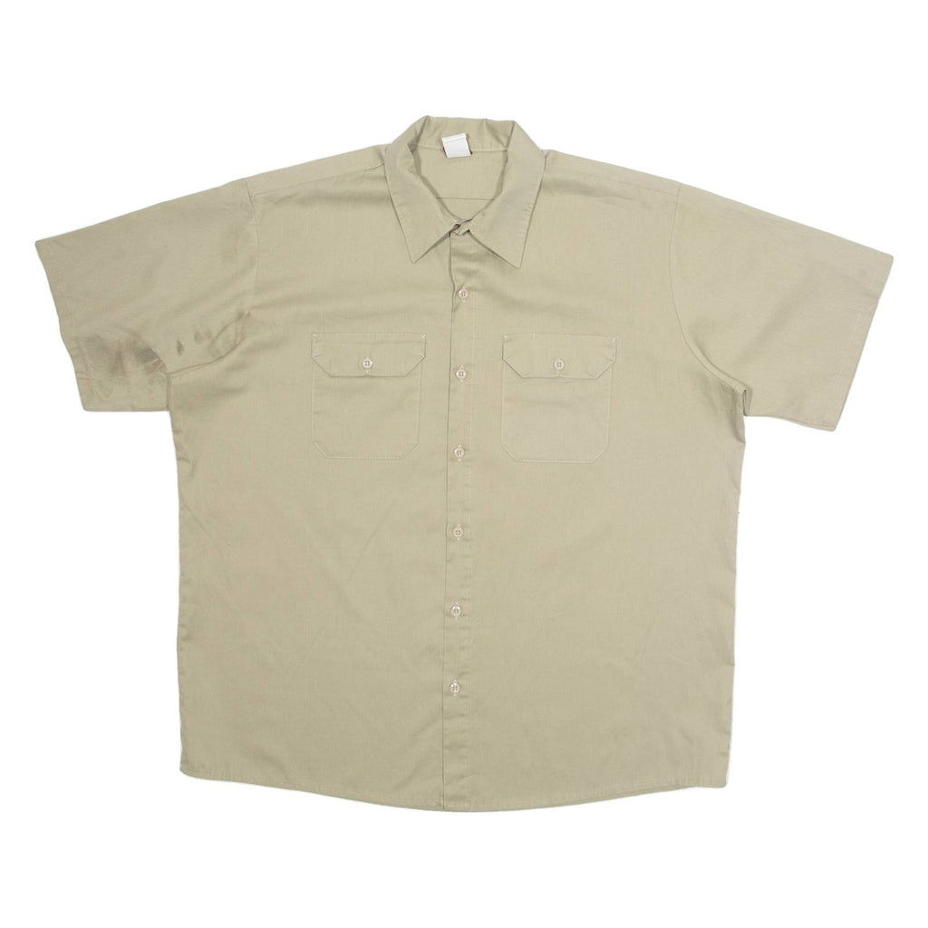 BIG BEN Mens Plain Shirt Brown XL