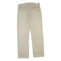 LEE COOPER Mens Cotton Blend Beige Regular Fit Straight Leg Trousers W32 L31