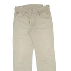 LEE COOPER Mens Cotton Blend Beige Regular Fit Straight Leg Trousers W32 L31