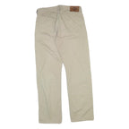 LEE COOPER Mens Cotton Blend Beige Regular Fit Straight Leg Trousers W32 L31