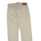 LEE COOPER Mens Cotton Blend Beige Regular Fit Straight Leg Trousers W32 L31
