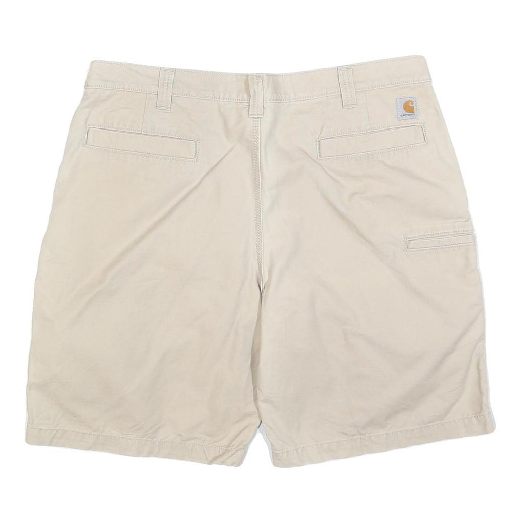 CARHARTT Mens Shorts Beige Casual Relaxed Fit XL W40 Workwear Durable Cotton