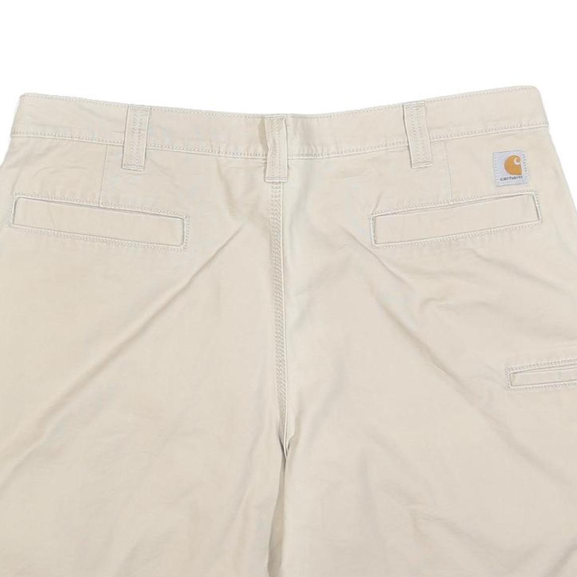 CARHARTT Mens Shorts Beige Casual Relaxed Fit XL W40 Workwear Durable Cotton