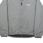 SHERPA Womens Grey Outdoor Jacket L Polyester Blend Zip Plain Functional