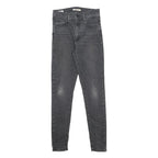 LEVI'S Big E Womens Jeans Black Slim Skinny Denim Medium W28 L30 Cotton Blend