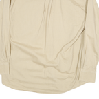 NAUTICA Mens Beige Cotton Blend Shirt M Button-Down Collar Long Sleeve Casual