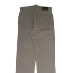 BIG WAYT Mens Cotton Blend Beige Regular Fit Straight Leg Trousers W31 L30