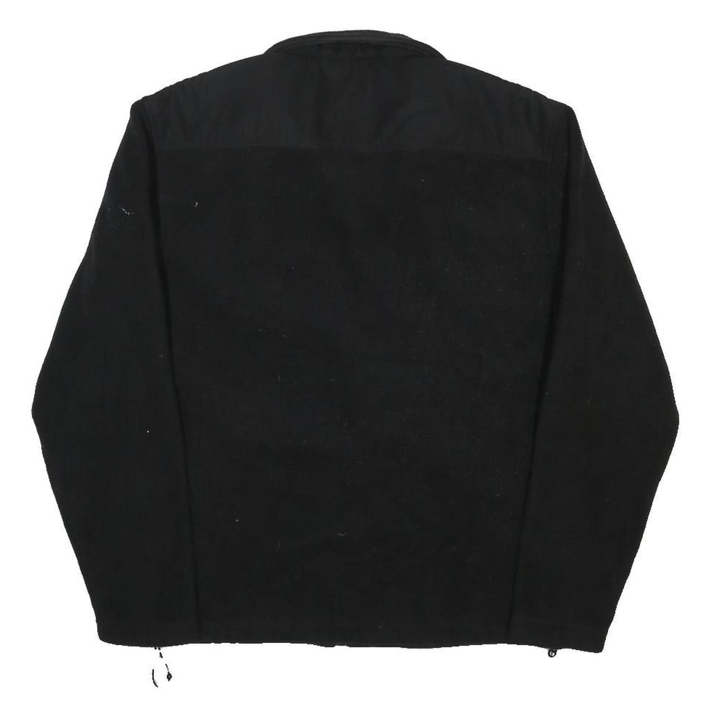 NEW BALANCE Womens Black Polyester Blend Zip Fleece Jacket M Sport Casual
