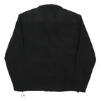 NEW BALANCE Womens Black Polyester Blend Zip Fleece Jacket M Sport Casual