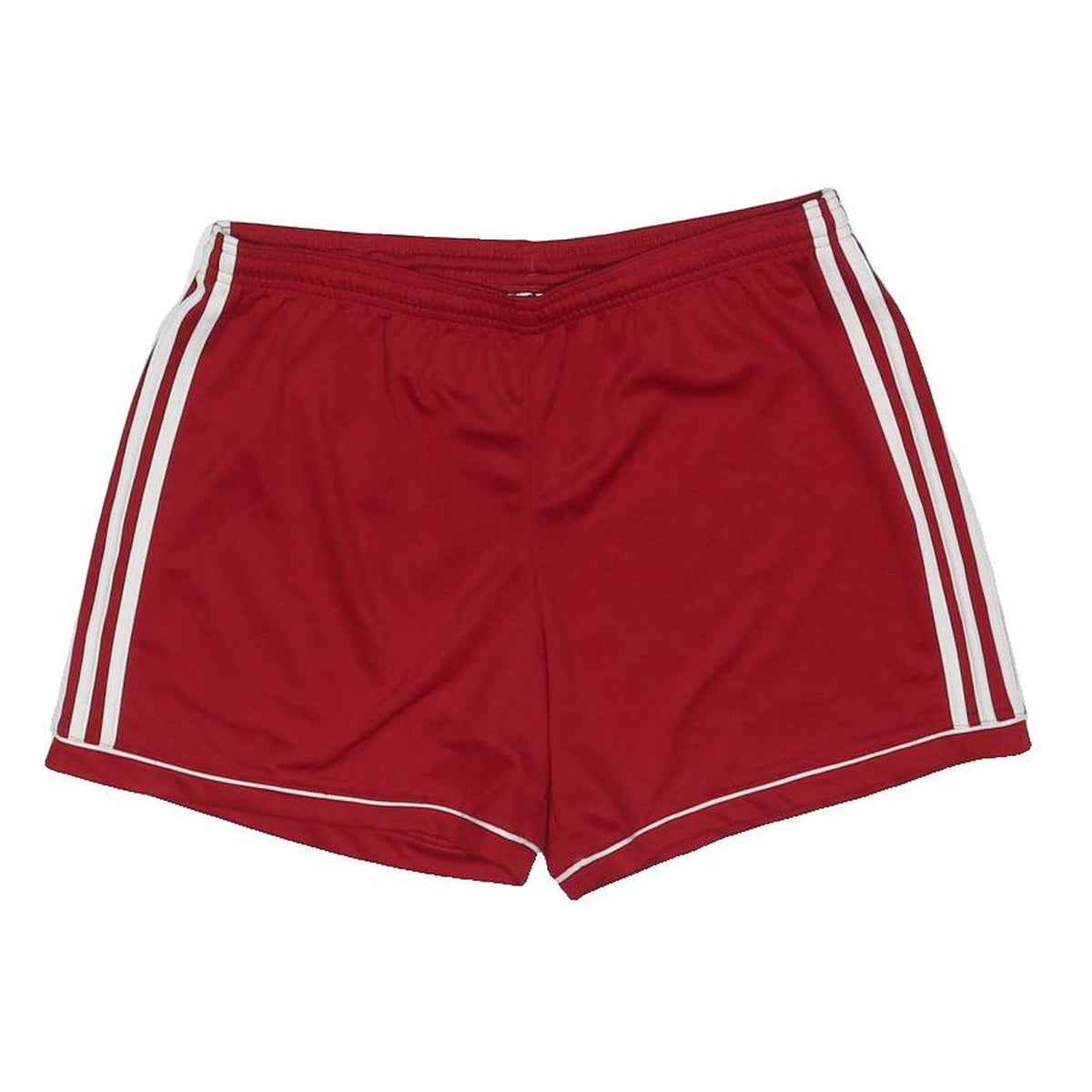 ADIDAS Womens Shorts Red L W32 Sports Athletic Casual Three Stripe