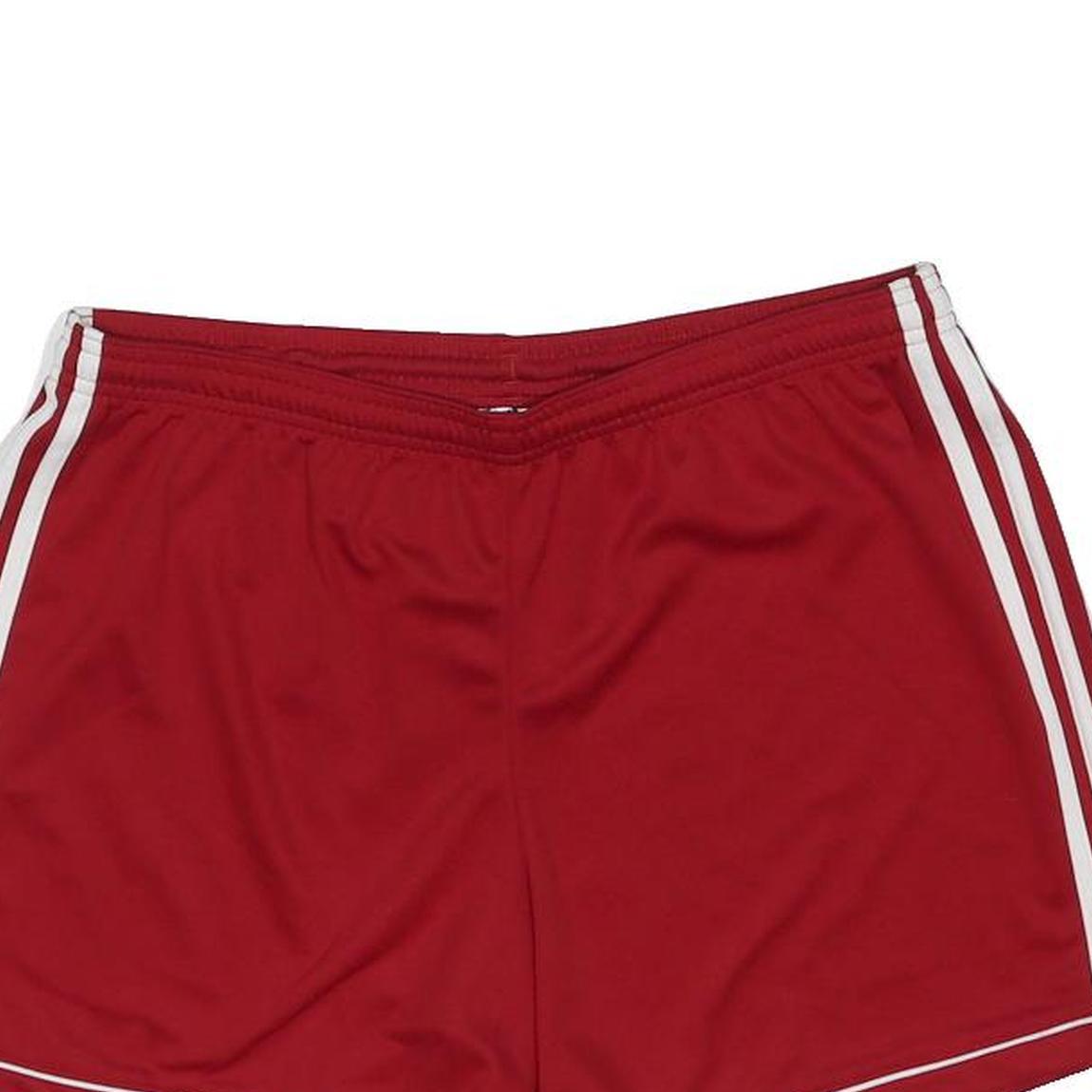 ADIDAS Womens Shorts Red L W32 Sports Athletic Casual Three Stripe
