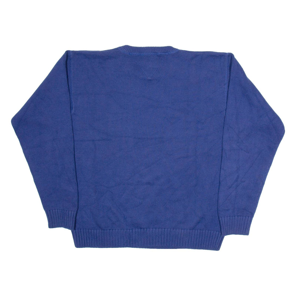 TOMMY HILFIGER Mens Jumper Blue Tight Knit XL