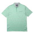 BLUE HARBOUR Mens Green Striped Short Sleeve Polo Shirt M Casual Cotton