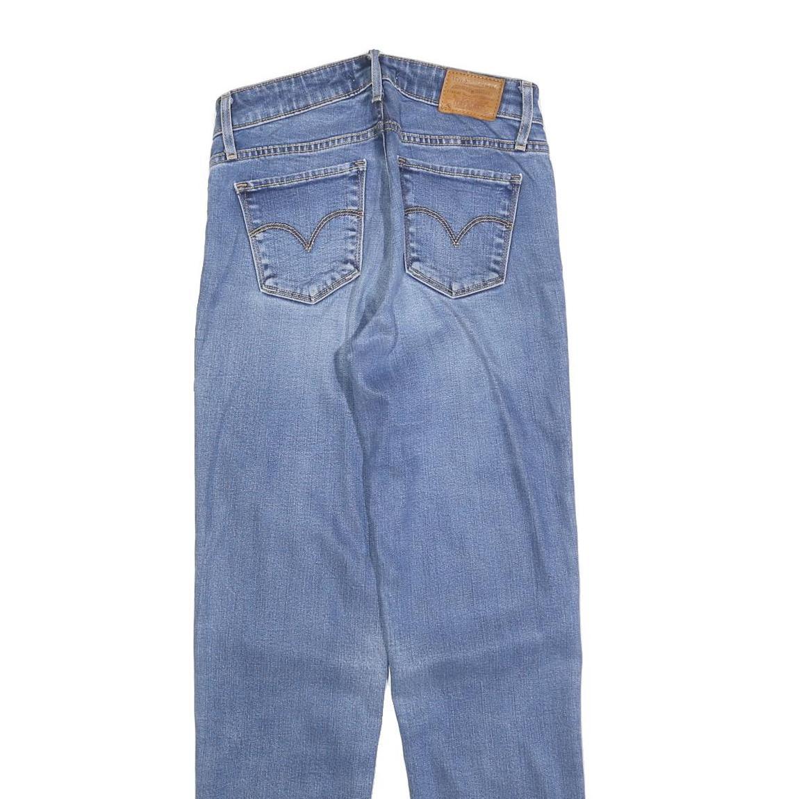 LEVI'S 712 BIG E Womens Jeans Blue Slim Skinny Denim Light W27 L32 Classic Fit