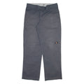 DICKIES Mens Trousers Grey Relaxed Straight W36 L32
