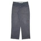 DICKIES Mens Trousers Grey Relaxed Straight W36 L32