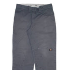 DICKIES Mens Trousers Grey Relaxed Straight W36 L32