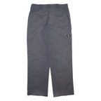 DICKIES Mens Trousers Grey Relaxed Straight W36 L32