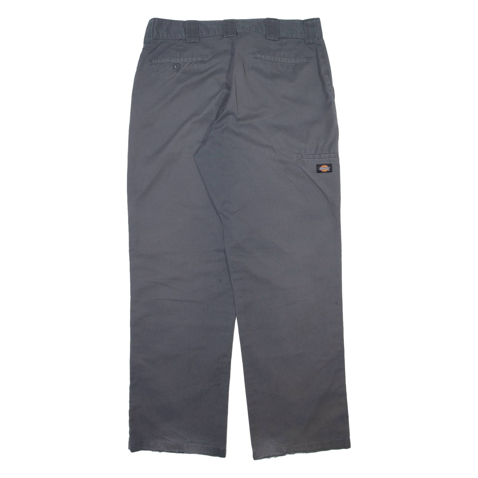 DICKIES Mens Trousers Grey Relaxed Straight W36 L32