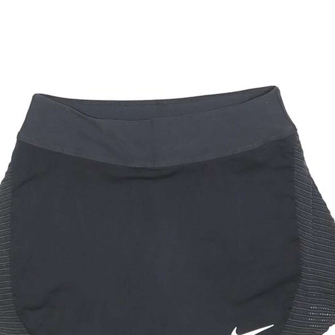 NIKE Womens Black Mini Skort Polyester Blend Knit XS Sportswear Activewear