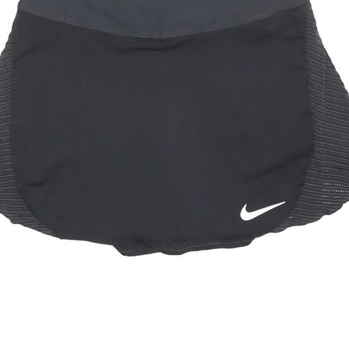 NIKE Womens Black Mini Skort Polyester Blend Knit XS Sportswear Activewear