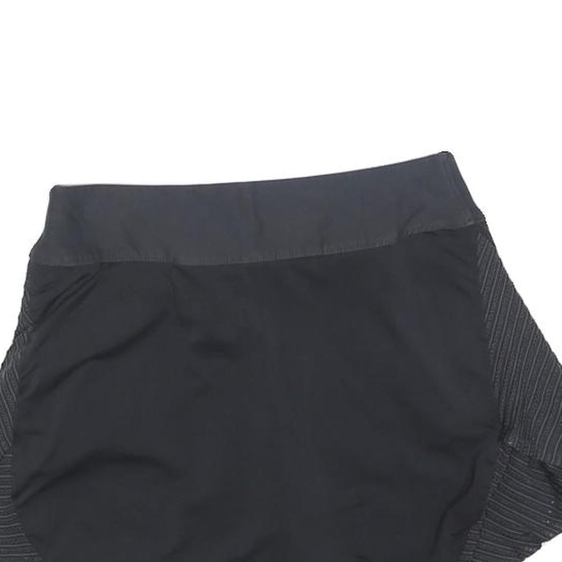 NIKE Womens Black Mini Skort Polyester Blend Knit XS Sportswear Activewear