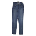 LEVI'S 721 Womens Jeans Blue Slim Skinny Denim Medium W25 L30 Stretch
