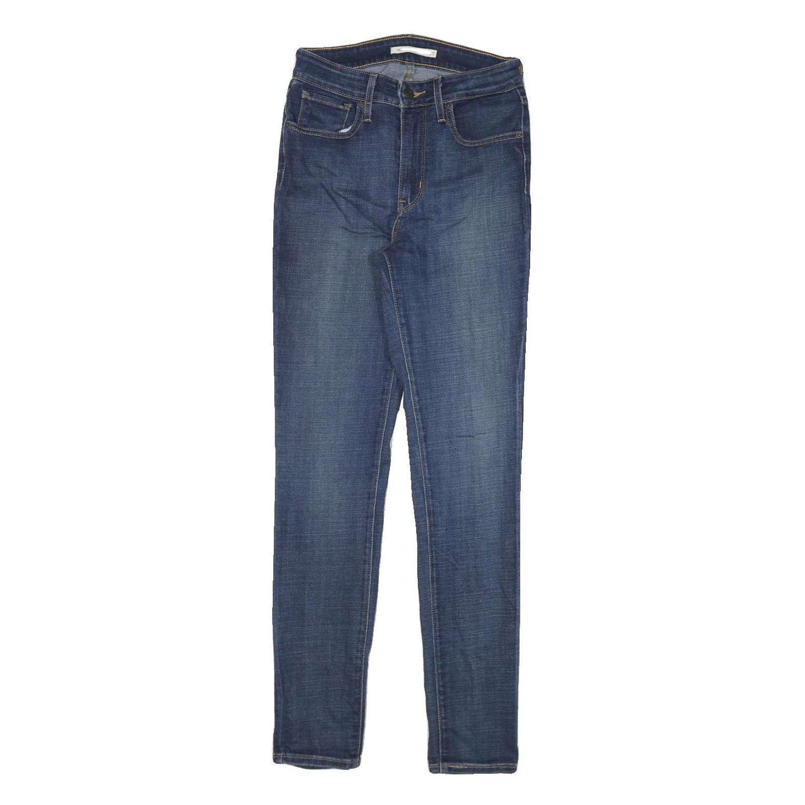 LEVI'S 721 Womens Jeans Blue Slim Skinny Denim Medium W25 L30 Stretch