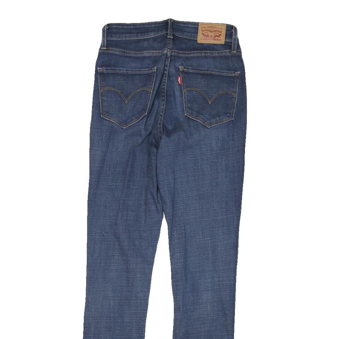 LEVI'S 721 Womens Jeans Blue Slim Skinny Denim Medium W25 L30 Stretch