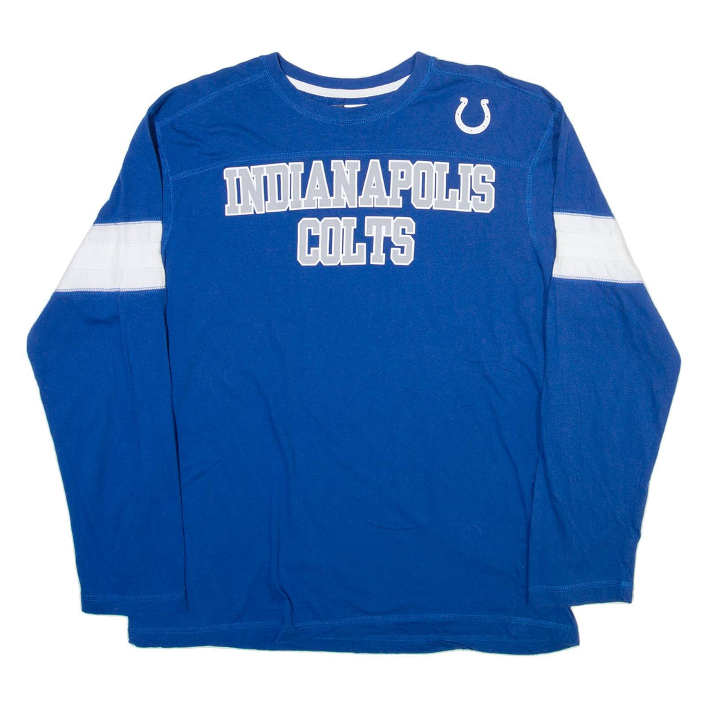 NFL Indianapolis Colts Mens T-Shirt Blue Long Sleeve USA L