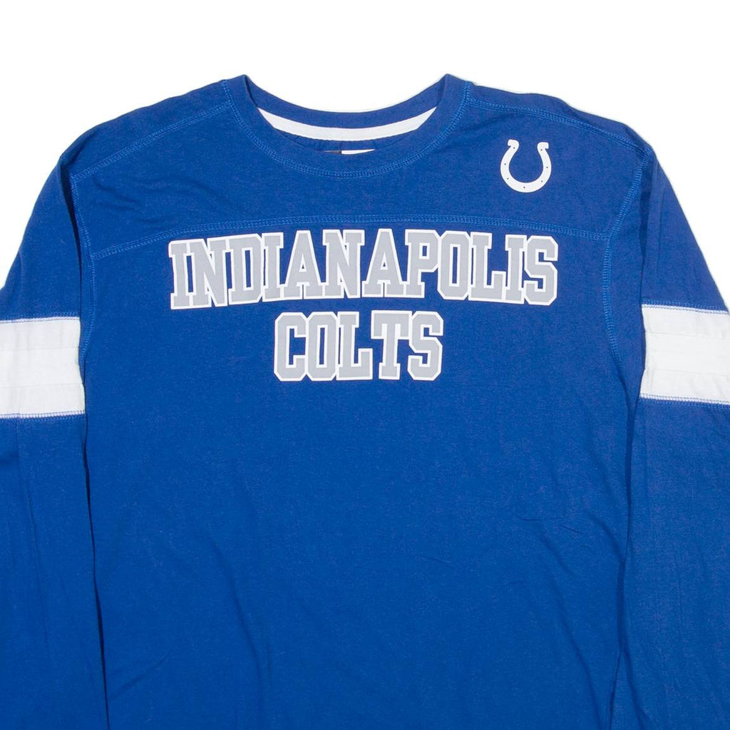 NFL Indianapolis Colts Mens T-Shirt Blue Long Sleeve USA L