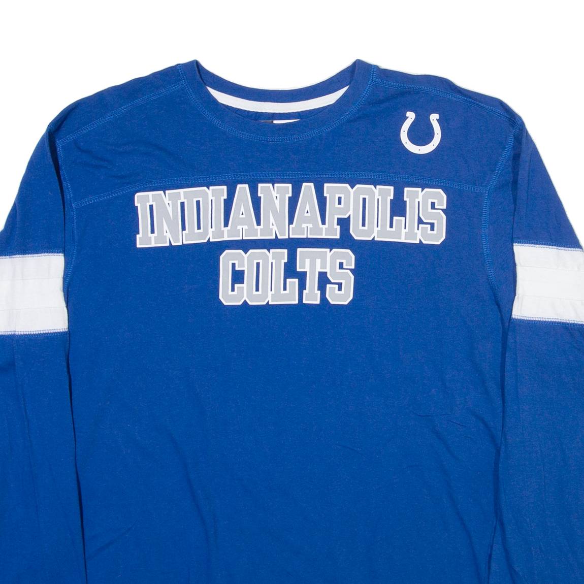 NFL Indianapolis Colts Mens T-Shirt Blue Long Sleeve USA L