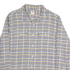 LEVI'S Mens Blue & Yellow Check Shirt L Casual Cotton Blend Long Sleeve