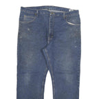 DICKIES Mens Blue Regular Straight Denim Medium W40 L30 Zip Closure Jeans