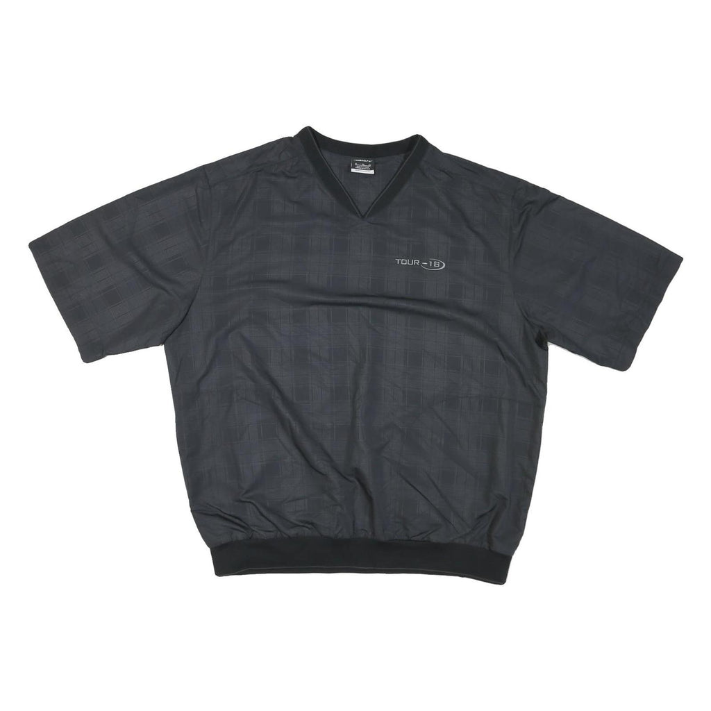 NIKE Mens Black XL Nylon Athletic Jacket Plain Lightweight Sportswear