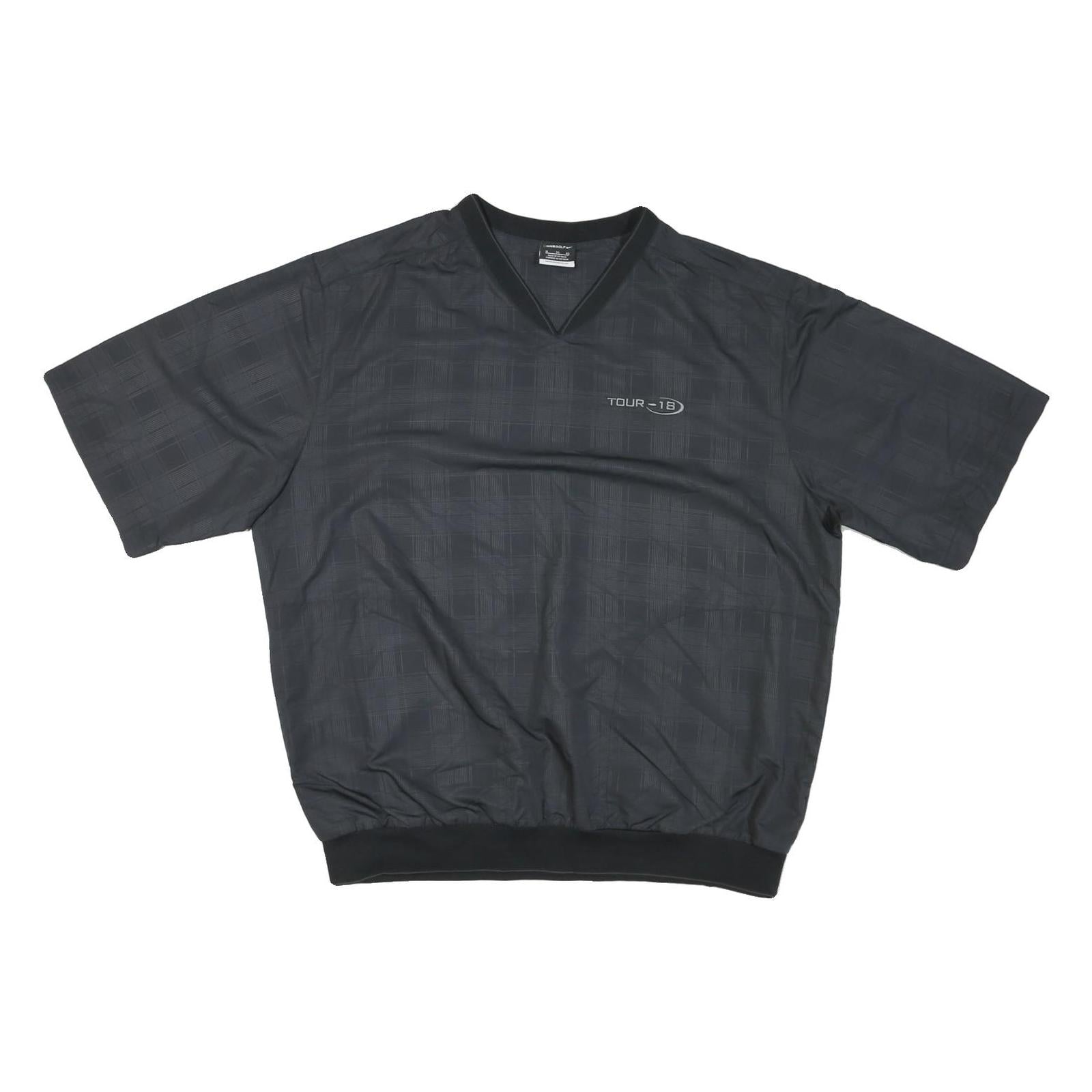 NIKE Mens Black XL Nylon Athletic Jacket Plain Lightweight Sportswear