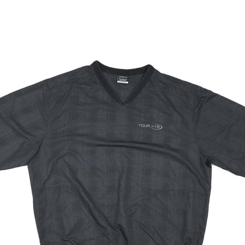 NIKE Mens Black XL Nylon Athletic Jacket Plain Lightweight Sportswear