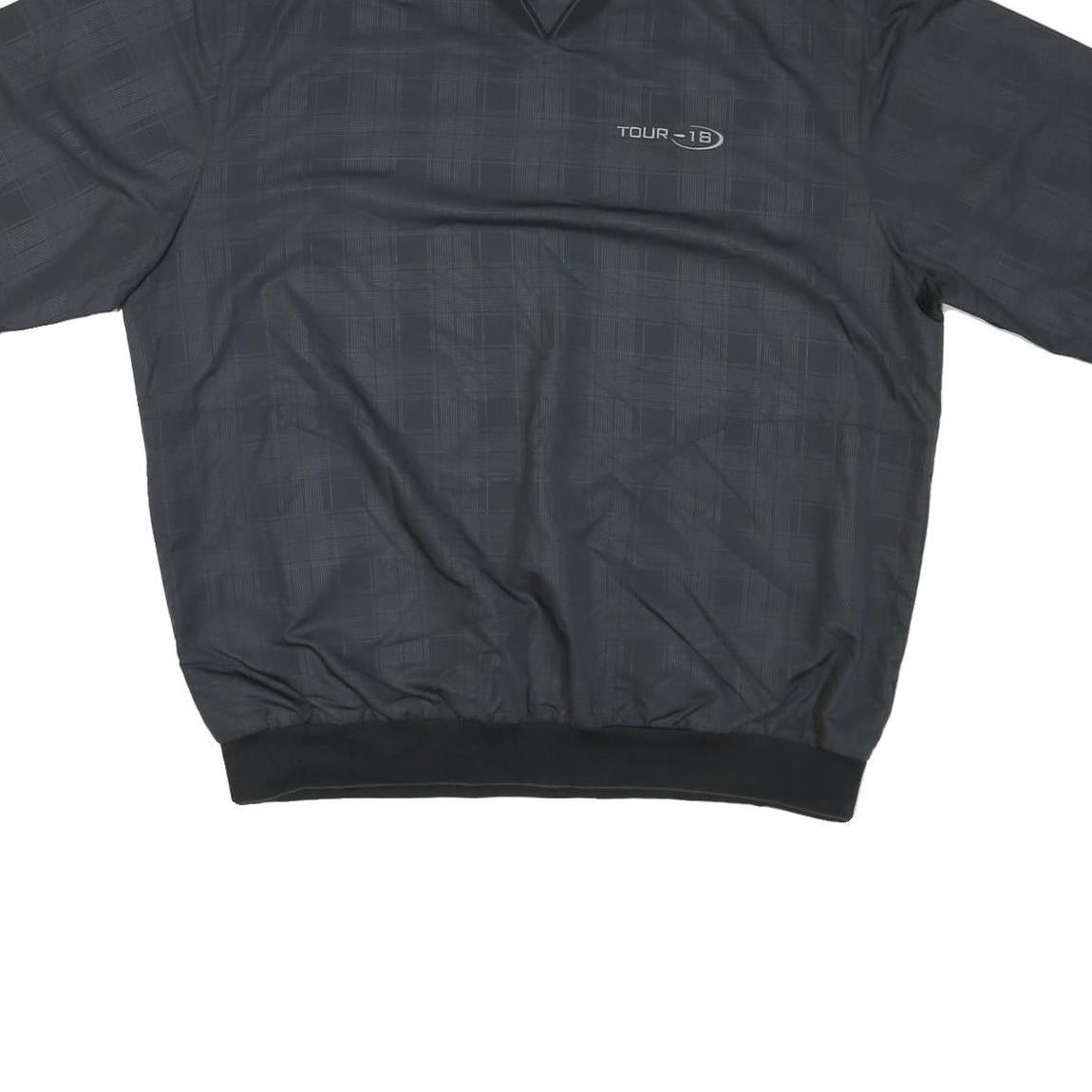 NIKE Mens Black XL Nylon Athletic Jacket Plain Lightweight Sportswear