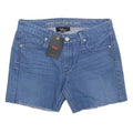 LEVI'S Womens Shorts Blue Denim Cut-Off S W27 Classic Fit Casual