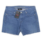 LEVI'S Womens Shorts Blue Denim Cut-Off S W27 Classic Fit Casual