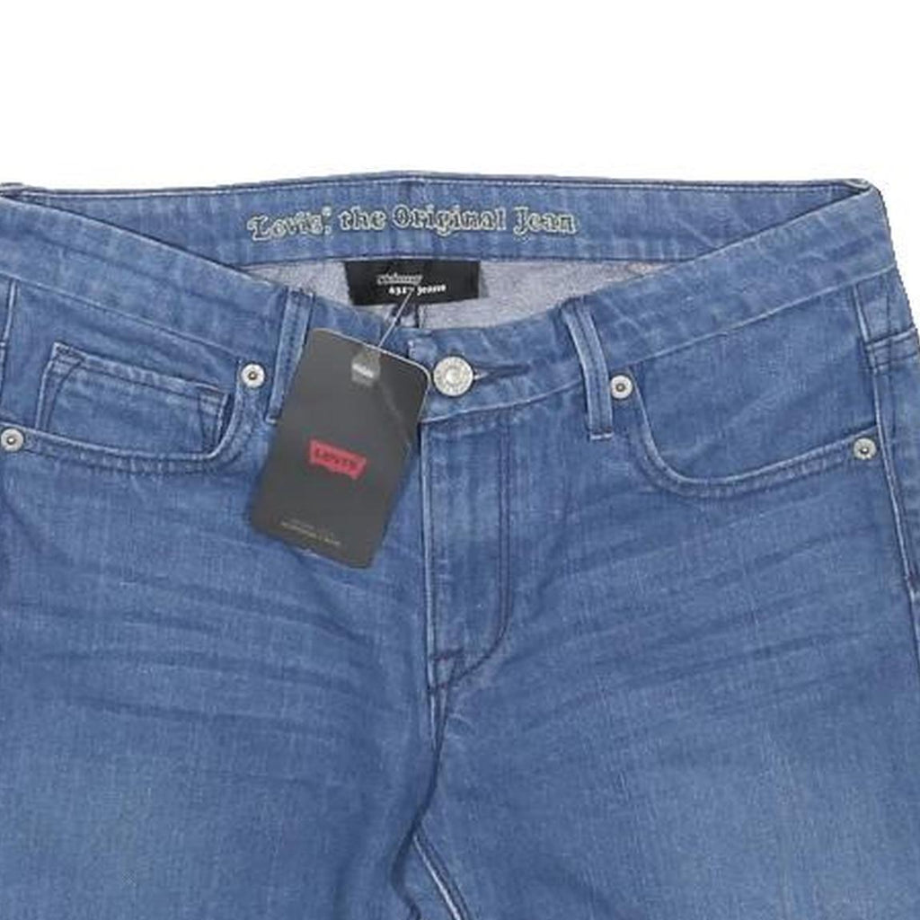 LEVI'S Womens Shorts Blue Denim Cut-Off S W27 Classic Fit Casual