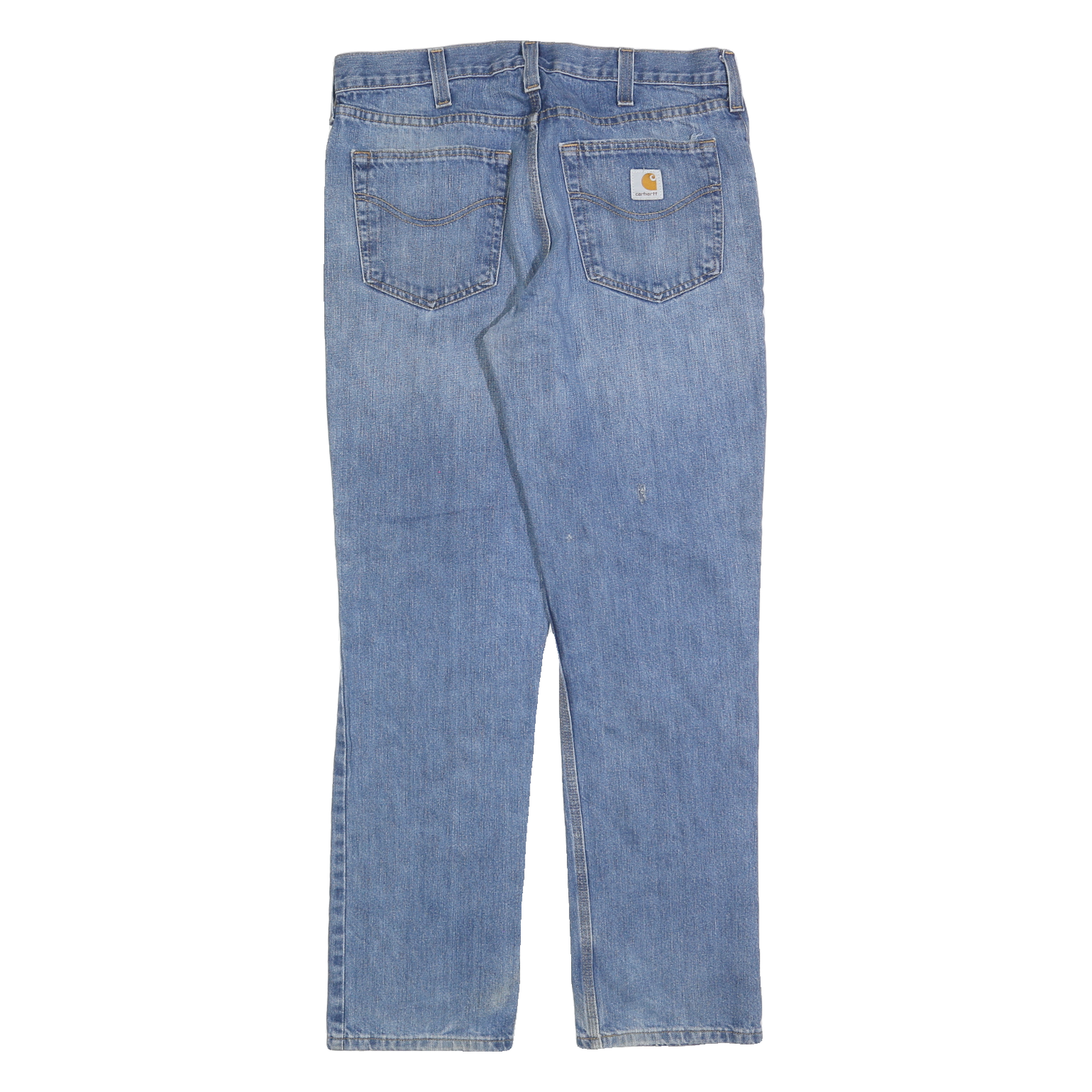 CARHARTT Mens Jeans Blue Regular Straight Denim Medium W34 L32 Workwear Casual