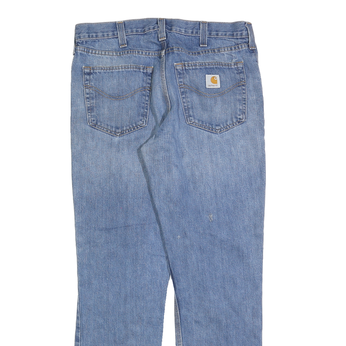 CARHARTT Mens Jeans Blue Regular Straight Denim Medium W34 L32 Workwear Casual