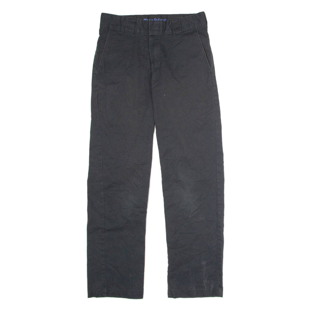 DICKIES Flex Workwear Mens Trousers Black Slim Tapered Cashmere W28 L30