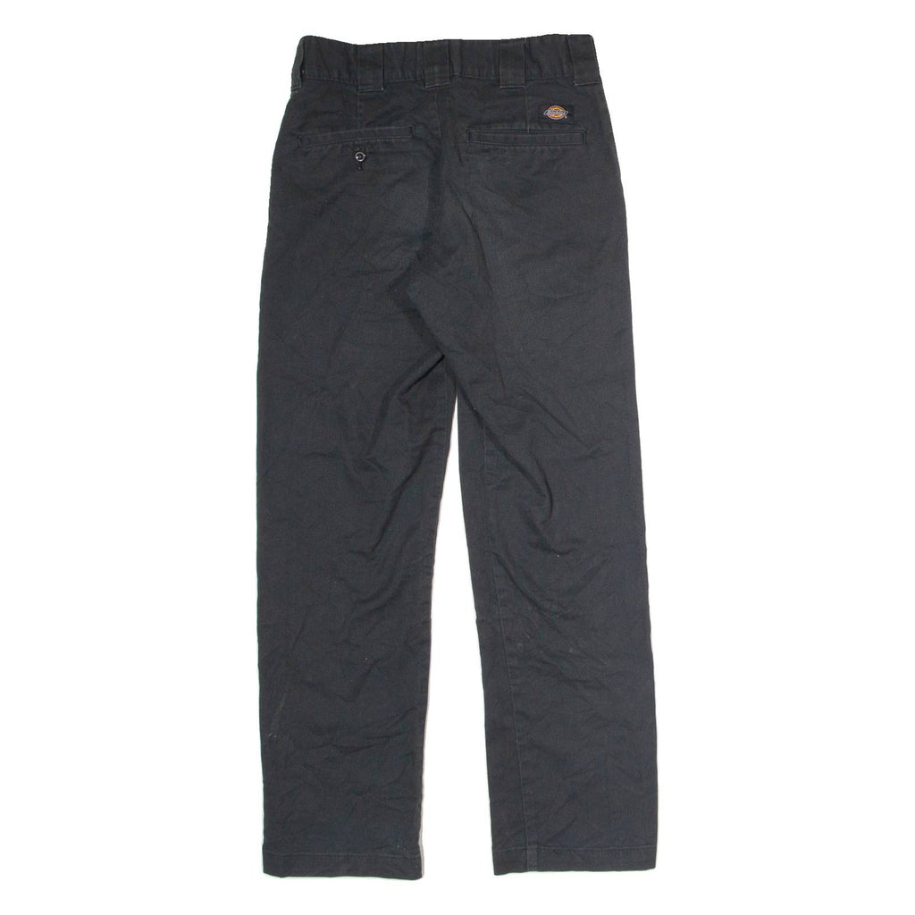 DICKIES Flex Workwear Mens Trousers Black Slim Tapered Cashmere W28 L30