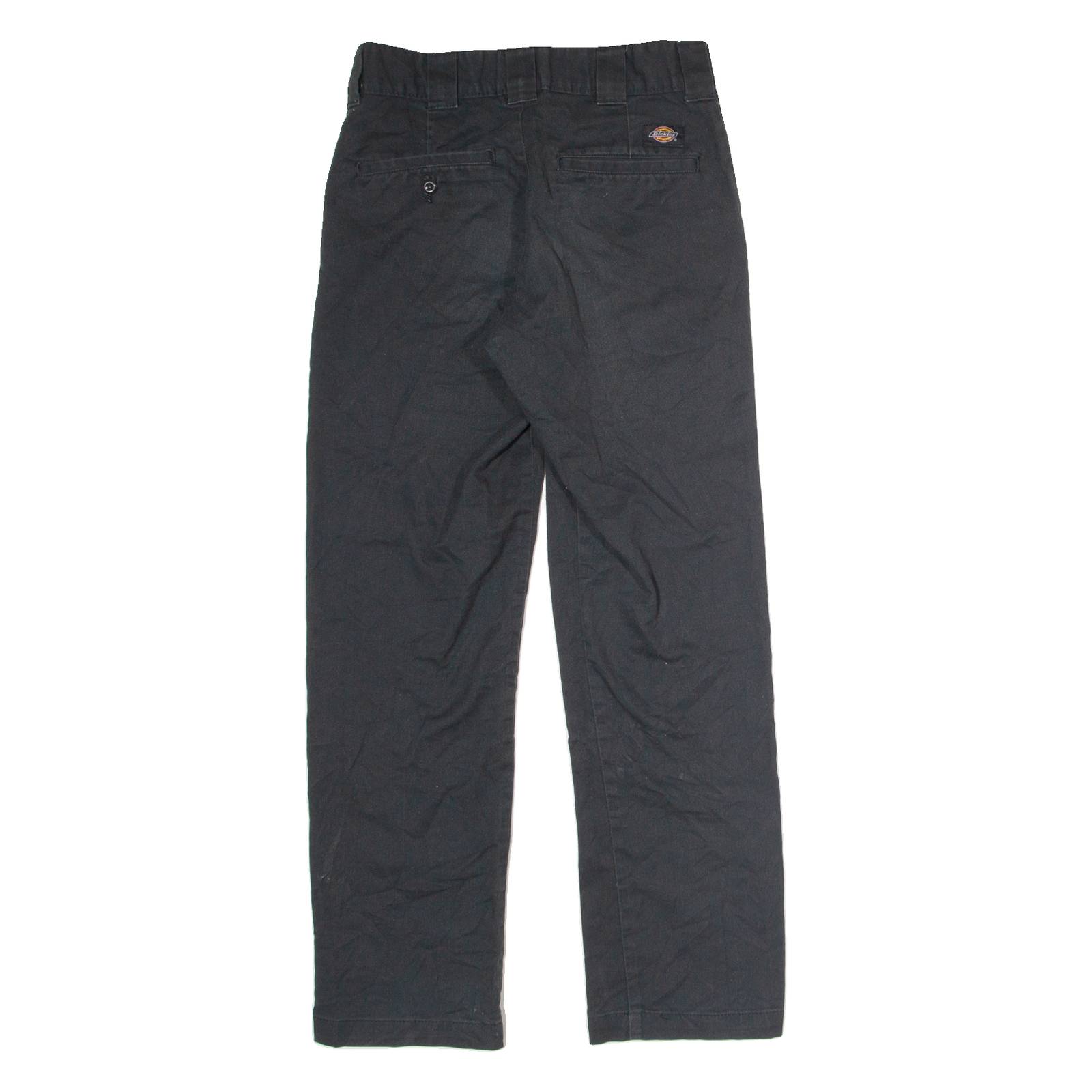 DICKIES Flex Workwear Mens Trousers Black Slim Tapered Cashmere W28 L30
