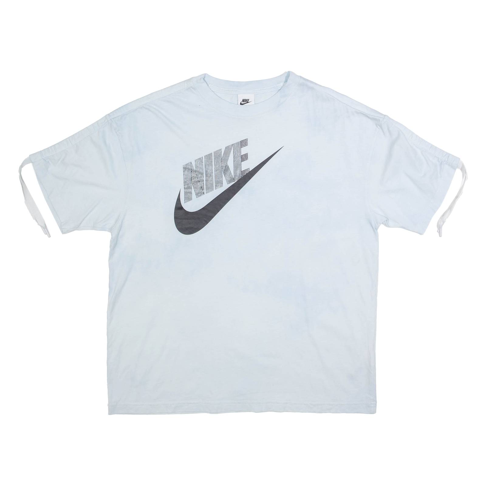 NIKE Oversized Womens Tie Dye T-Shirt Blue XS