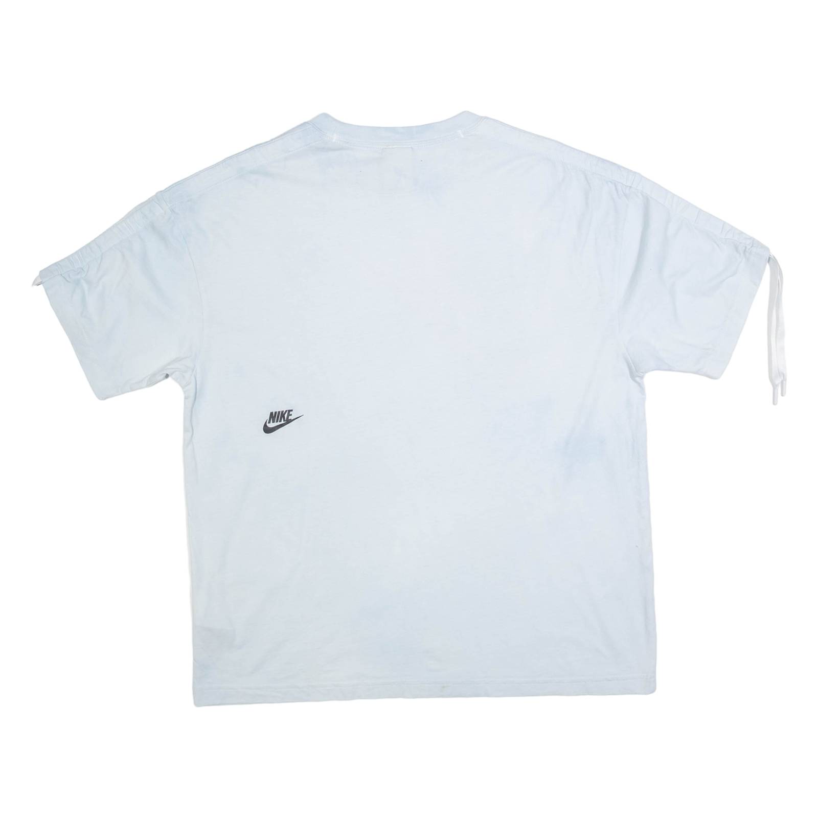 NIKE Oversized Womens Tie Dye T-Shirt Blue XS