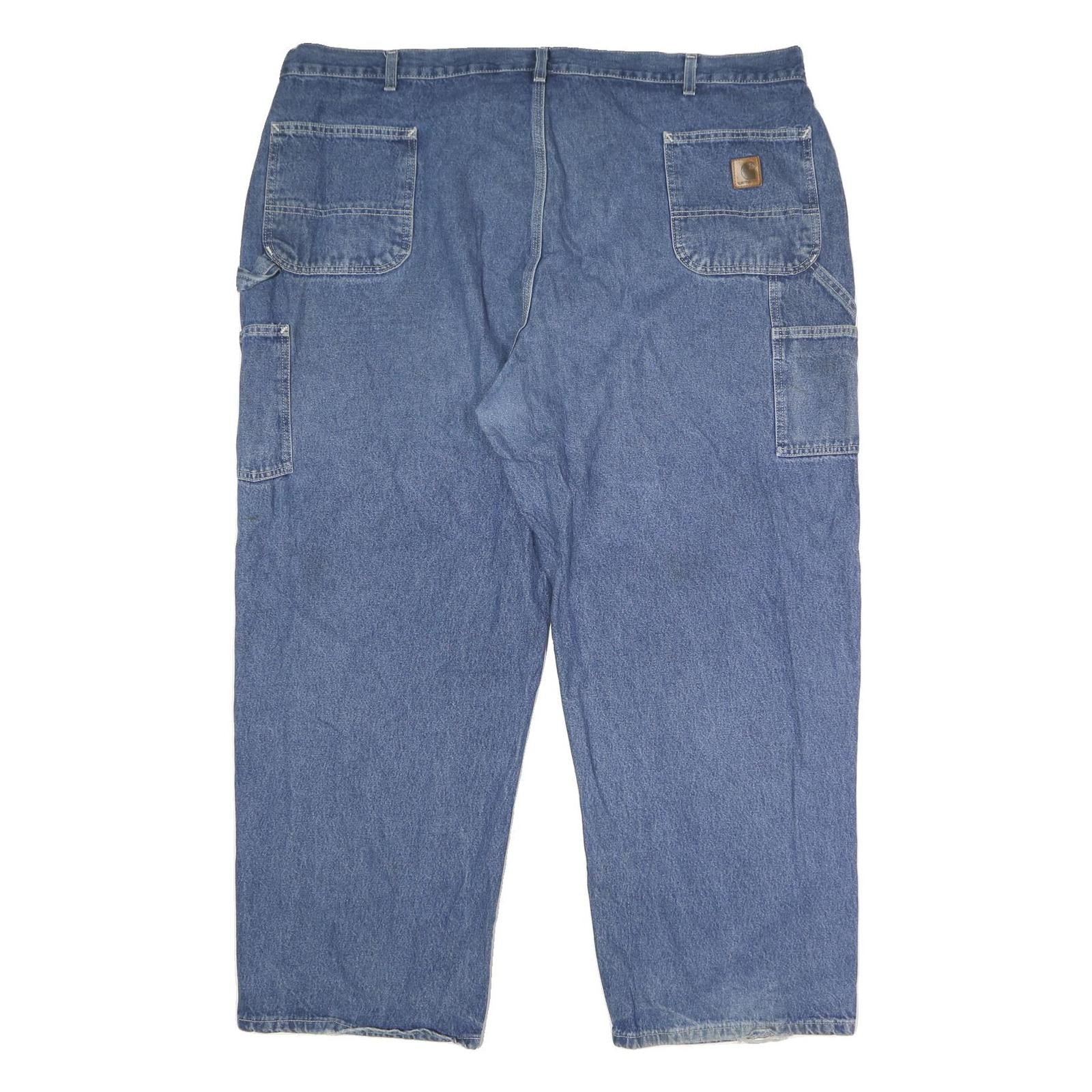 CARHARTT Mens Jeans Blue Classic Straight Denim Medium W50 L30 Workwear